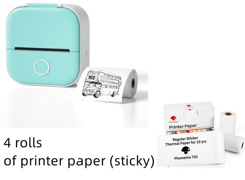 Compact and efficient pocket printer for mess-free, ink-free printing on the go.