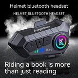  Durable Bluetooth headset with waterproof design, perfect for motorcycle riding. Ensures clear communication and reliable performance in any weather