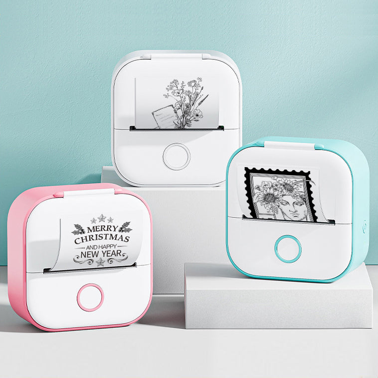 Compact and efficient pocket printer for mess-free, ink-free printing on the go.